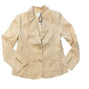 NEW! Jaclyn Smith Classic Tan Women's Blazer size small